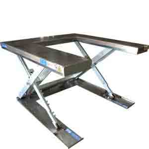 U Shaped Stainless Steel Lift Table